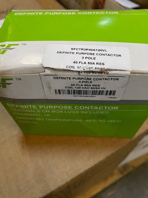 OEM American Standard Trane Contactor CTR02578 CTR-2578 Replacement 3P 40A 120V