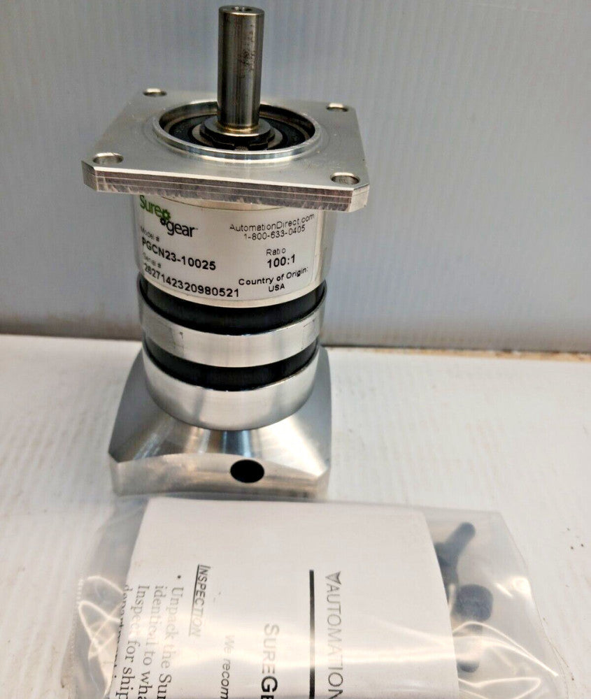 NEW AUTOMATION DIRECT 100:1 PLANETARY SURE GEAR BOX PGCN23-10025