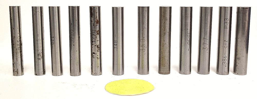 UNBRANDED GAGE PINS 2" OAL STEEL MATERIAL ***LOT OF 12***
