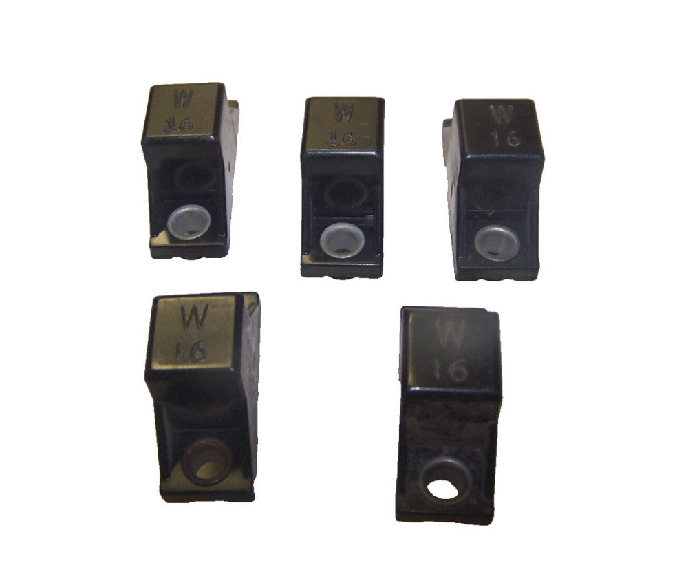 5) ALLEN BRADLEY W STYLE OVERLOAD HEATER ELEMENTS  W16  LOT OF 5