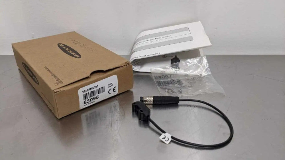 Banner VS1RP5CV20Q Mini Self-Contained Convergent-Mode Sensor 150mm 6" 63095