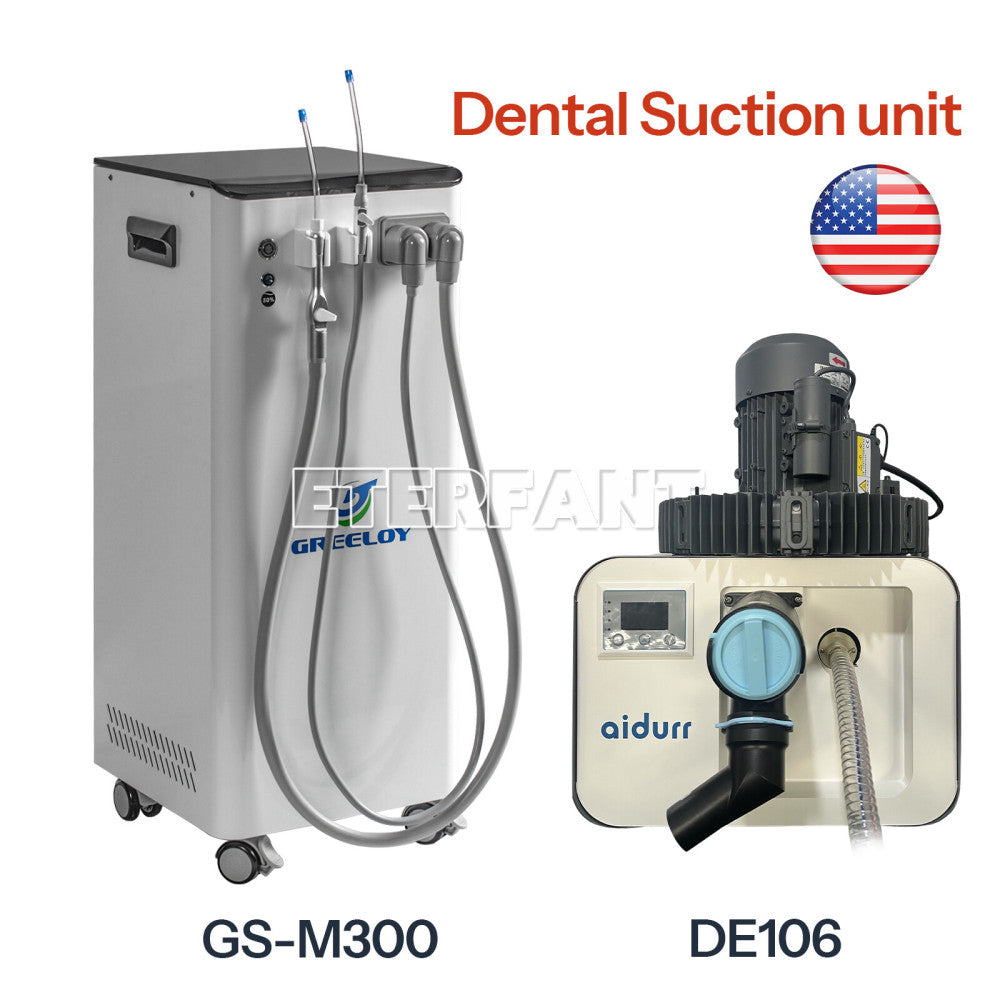 ETERFANT Dental 350/2200L/min Mobile Suction Unit System with Vacuum Pump