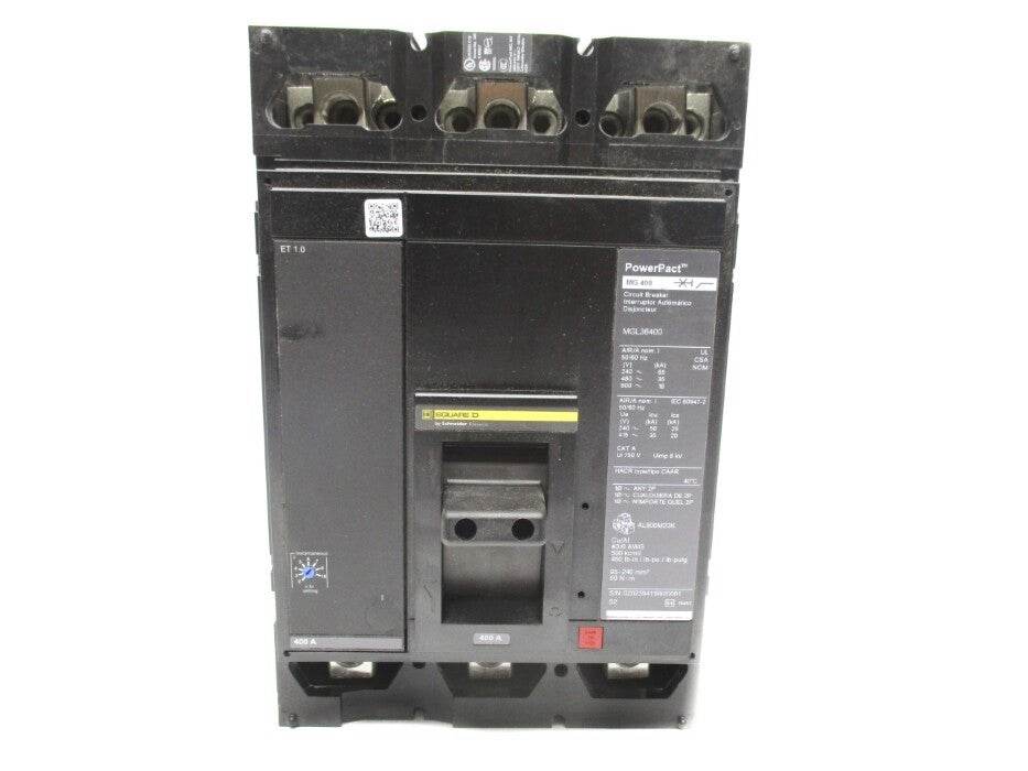 SQUARE D MGL36400 400A 600V UNMP