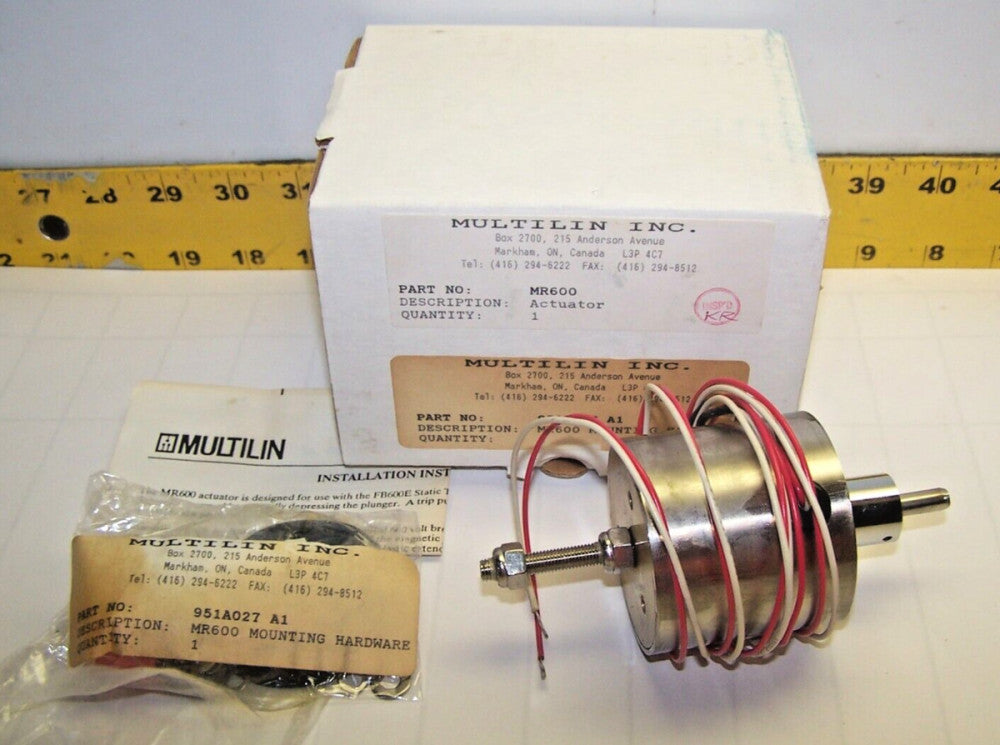 NEW MULTILIN ACTUATOR WITH HARDWARE  MR600 / 951A027 A1