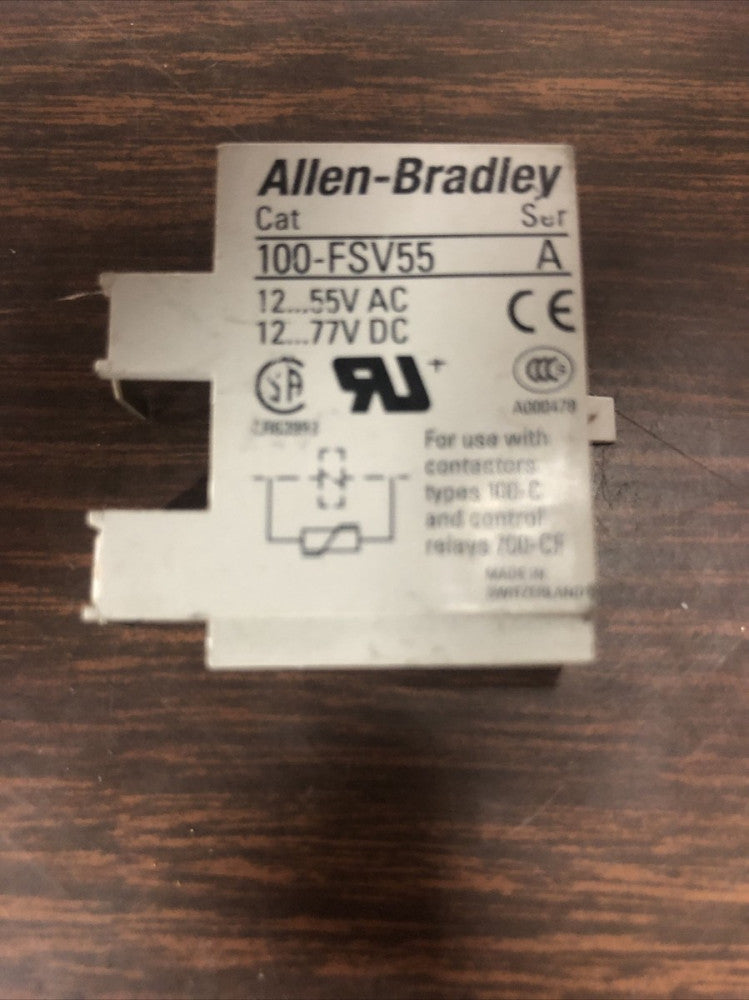 Allen Bradley 100-FSV55 Varistor Surge Suppressor 100FSV55.      F50