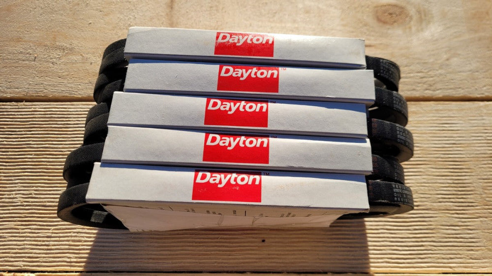 Lot of 5 Dayton 3X621 A42 V Belts 44" Outside Length