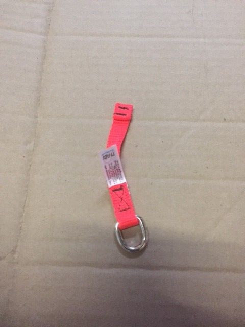 (Pack of 25) TY-FLOT DRSMOR 0.5" Wide Orange Webbing and D-Ring Attachment (NEW)
