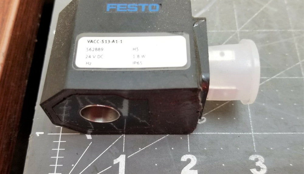 Festo 562889, VACC-S13-A1-1 SOLENOID COIL NEW [OFFB2]