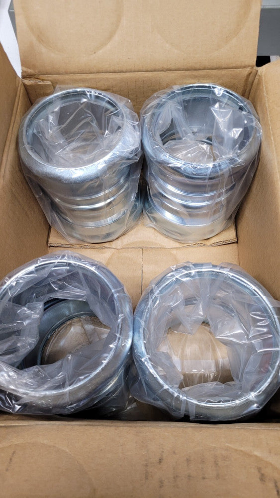 NOS Lot of 4 Thomas & Betts Steel City TK118A 3" Concrete Tight EMT Couplings