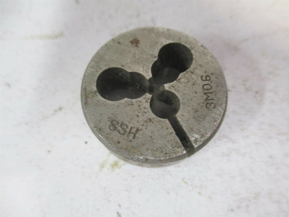 3M-0.6 x 1" High Speed Steel Adjustable Round Screw Die 