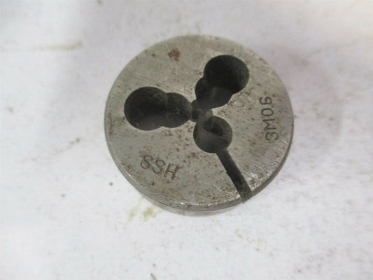 3M-0.6 x 1" High Speed Steel Adjustable Round Screw Die 