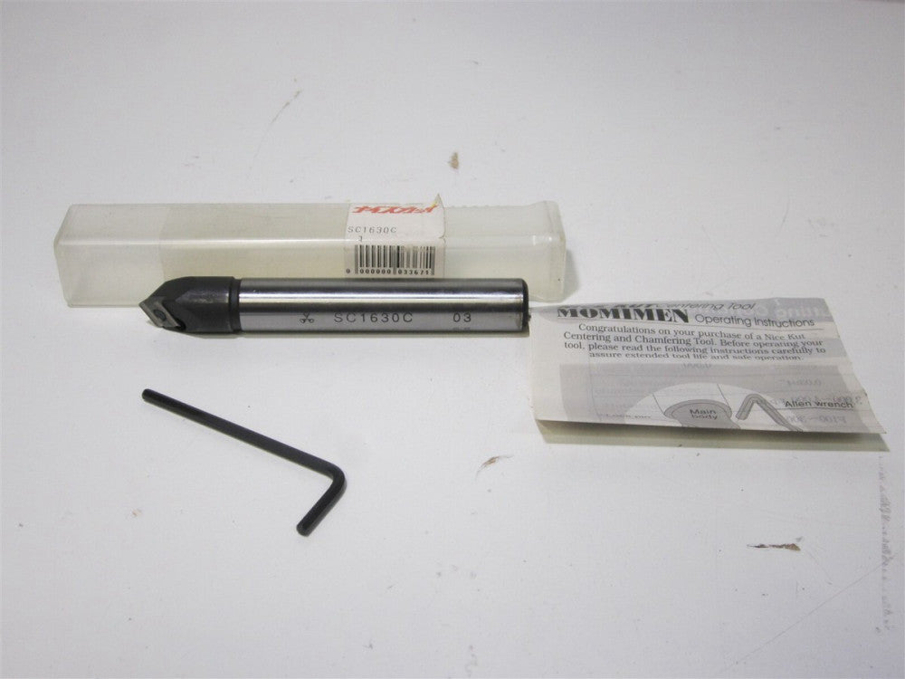 FUJIGEN SC1630C Momimem 118° Indexable Chamfering & Center-Drilling Tool
