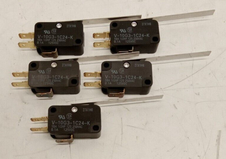 OMRON V-10G3-1C24-K Micro Switch 27X1H6 (Lot Of 5)