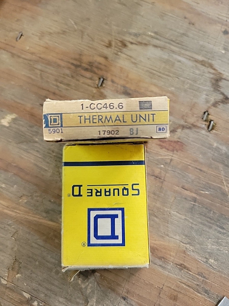 1- New Old Stock! Square D Overload Relay Thermal Unit CC46.6 