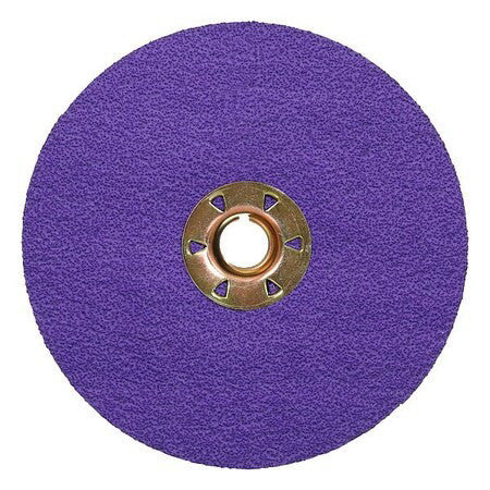 3M Cubitron 7100349680 Fiber Disc,Ceramic,5 In Dia.,Pk25