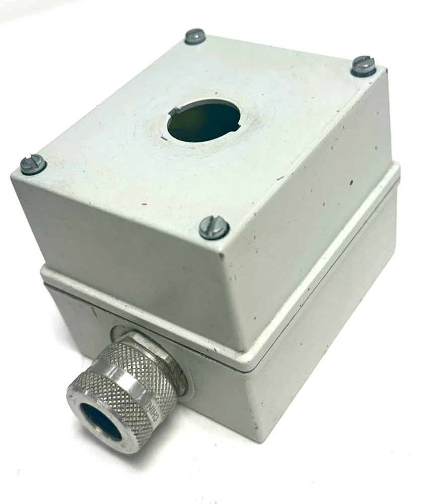 ALLEN-BRADLEY 800F-1MP PUSH BUTTON ENCLOSURE SERIES A  NO. 568/1  TYPE 4 13 IP66