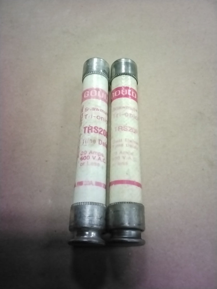 Gould Shawmut Trionic TRS20R 20A Fuse, Lot of 2