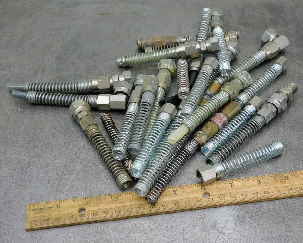 DeVilbiss/Binks Paint Spray Gun Hose End Spring Large Mixed Lot 2.4 lbs Fittings