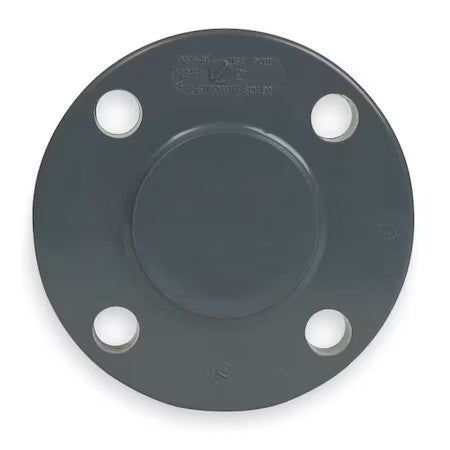 Zoro Select 9853-030 Cpvc Blind Flange, Schedule 80, 3" Pipe Size, Flanged