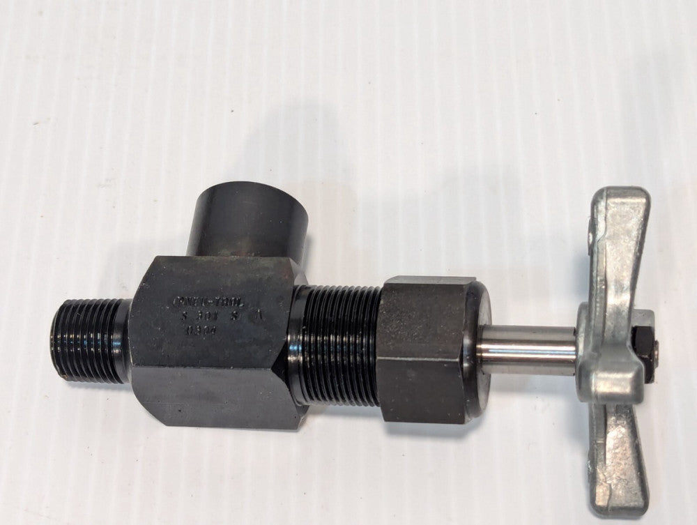 Deltrol S301S1 Carbon Steel, Pneu-Trol High Pressure Angle Valve,  3/8″ NPTF