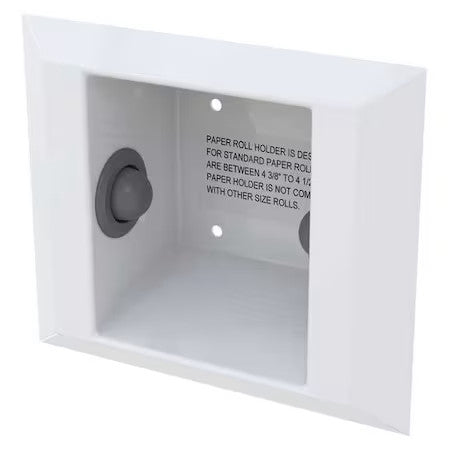 Bestcare Wh1845b Toilet Paper Holder,White,Ss,9-1/16" L