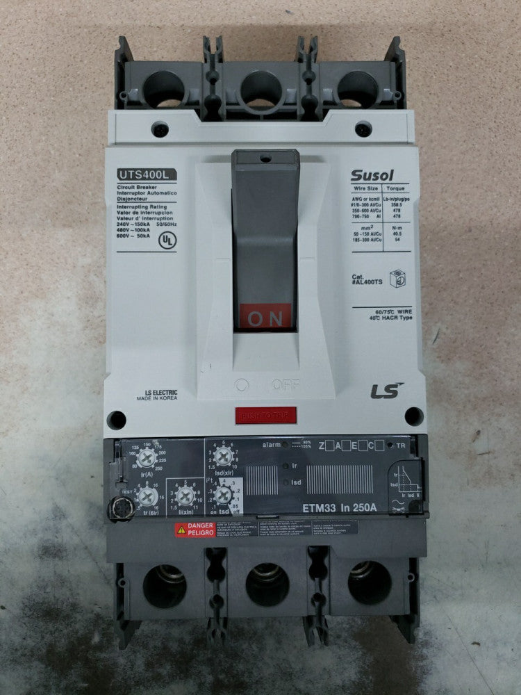 New Take Out! Susol Electric UTS400L 3 Pole Circuit Breaker (250A)
