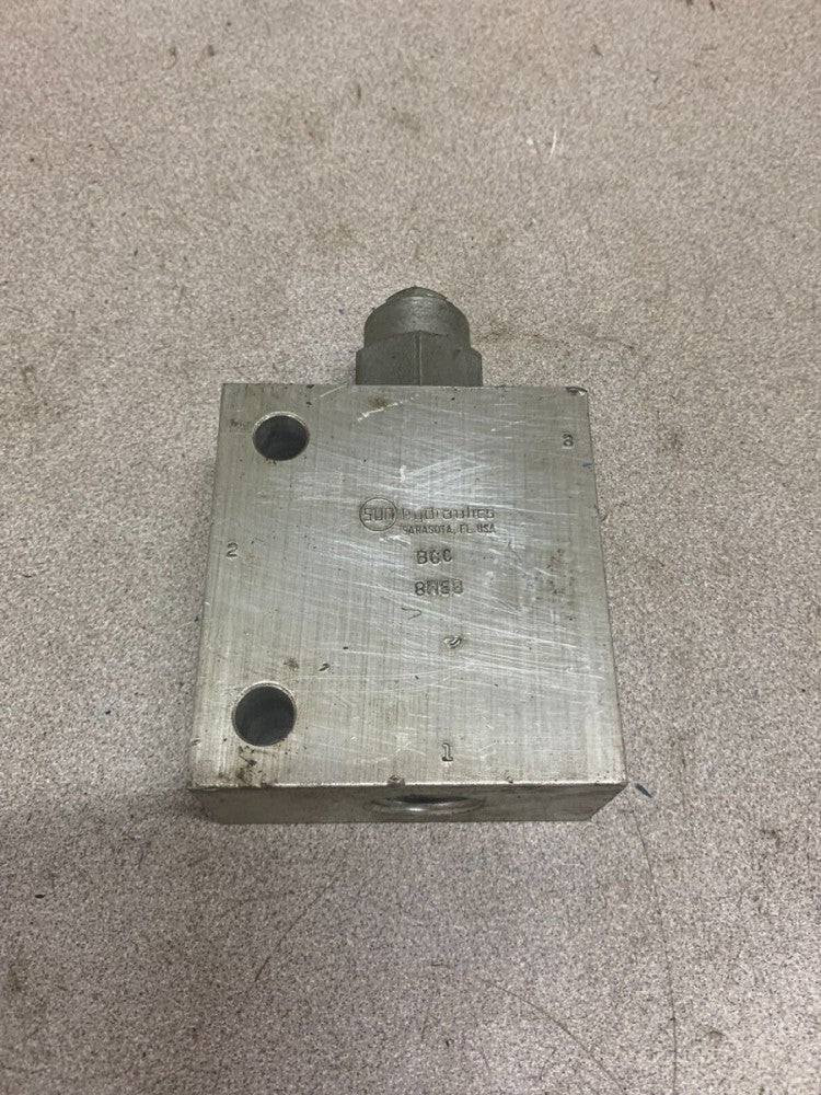 NEW NO BOX SUN HYDRAULICS BCC 8HE8 MANIFOLD
