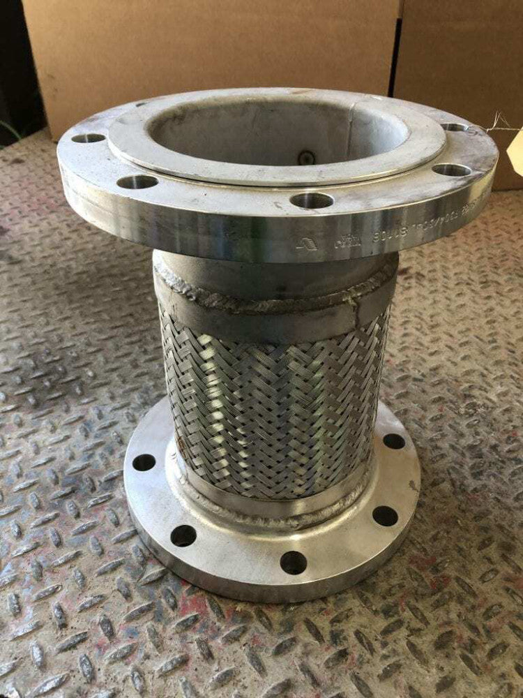 6" X 13" Flanged Braided Stainless Steel Flexible Hose / Expansion Joint