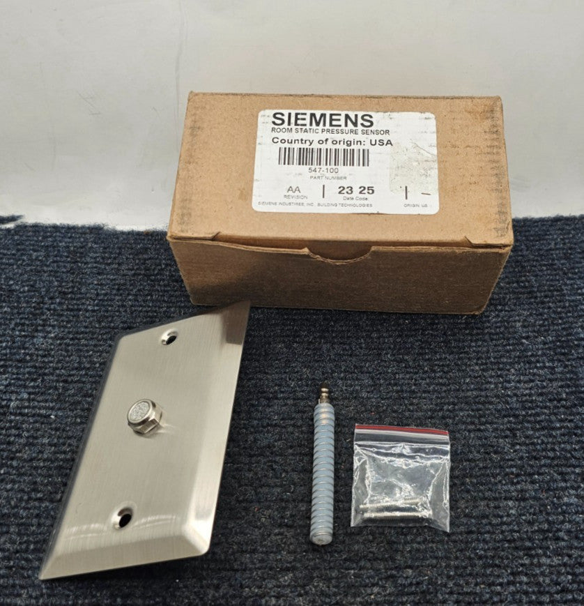 SIEMENS 547-100: HVAC Room Static Pressure Sensor
