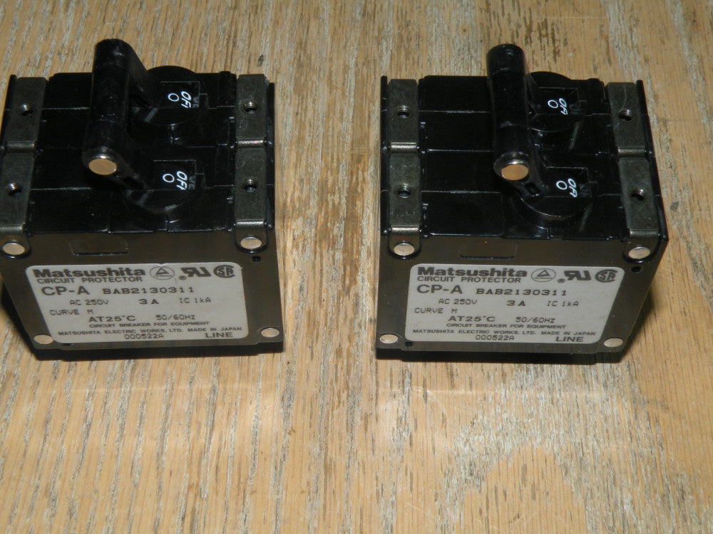 Matsushita Circuit Protector CP-A BAB2130311 3A 250V