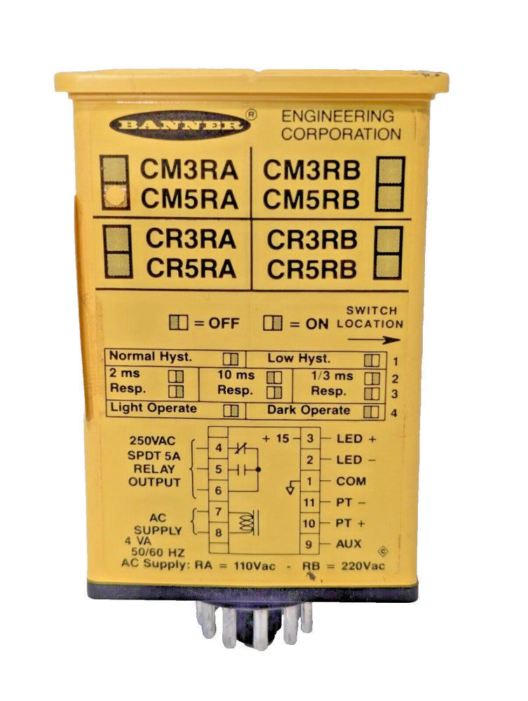 Banner CM5RA Switch Programming Module+Returns