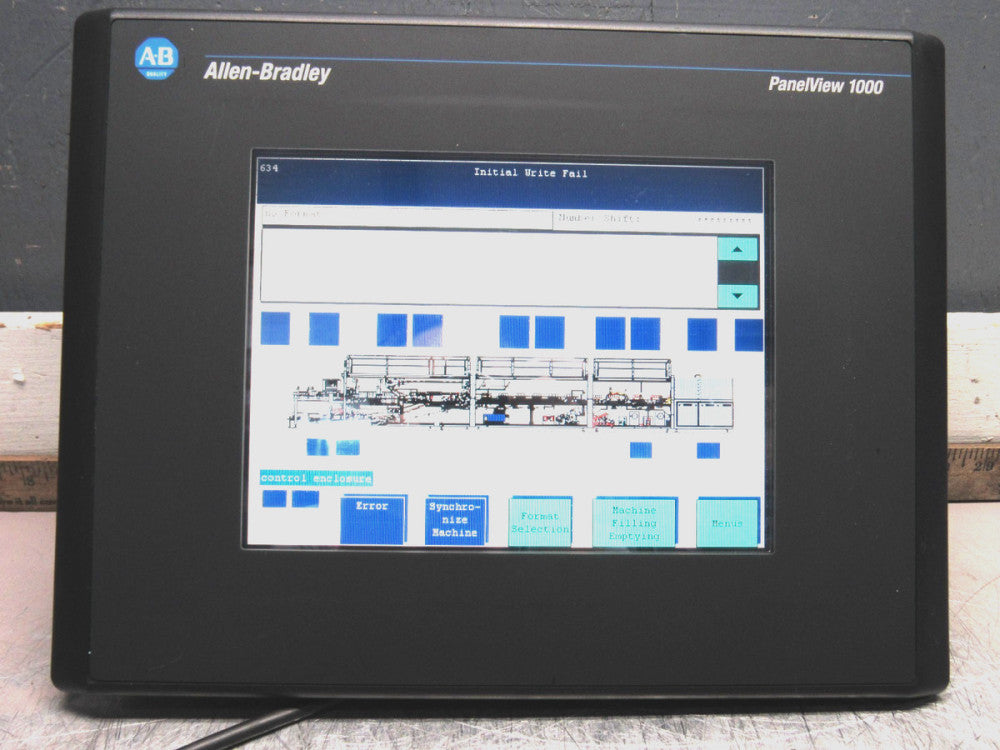 ALLEN BRADLEY PANELVIEW-1000 TOUCH PANEL 2711-T10C20 SER-F FRN-4.48 XLNT TAKEOUT