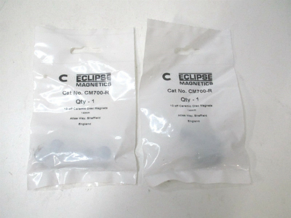 Eclipse (CM700-1) 5mm x 14mm Ferrite Disc Magnet - Lot of 2 
