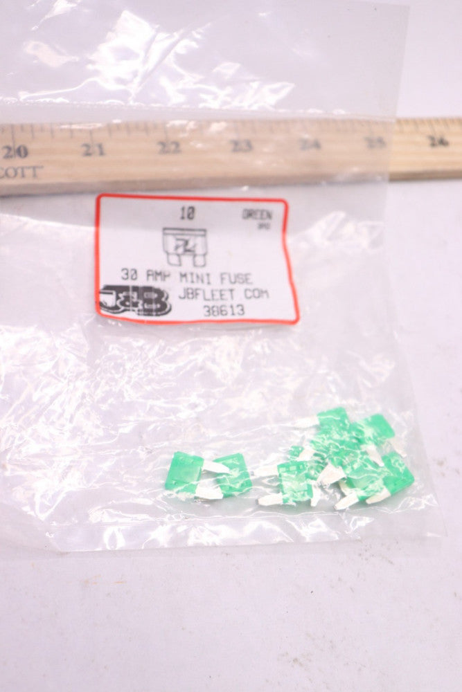 (10-Pk) J&B Mini Fuse 30Amp 38613