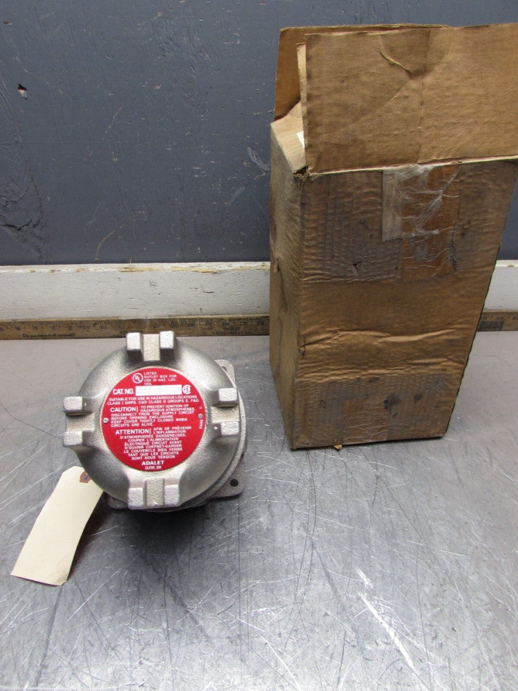 ADALET XJW 3 EXPLOSION PROOF ENCLOSURE W/716*-3000-0-EX-6-S-T-N, MAKE OFFER! NEW