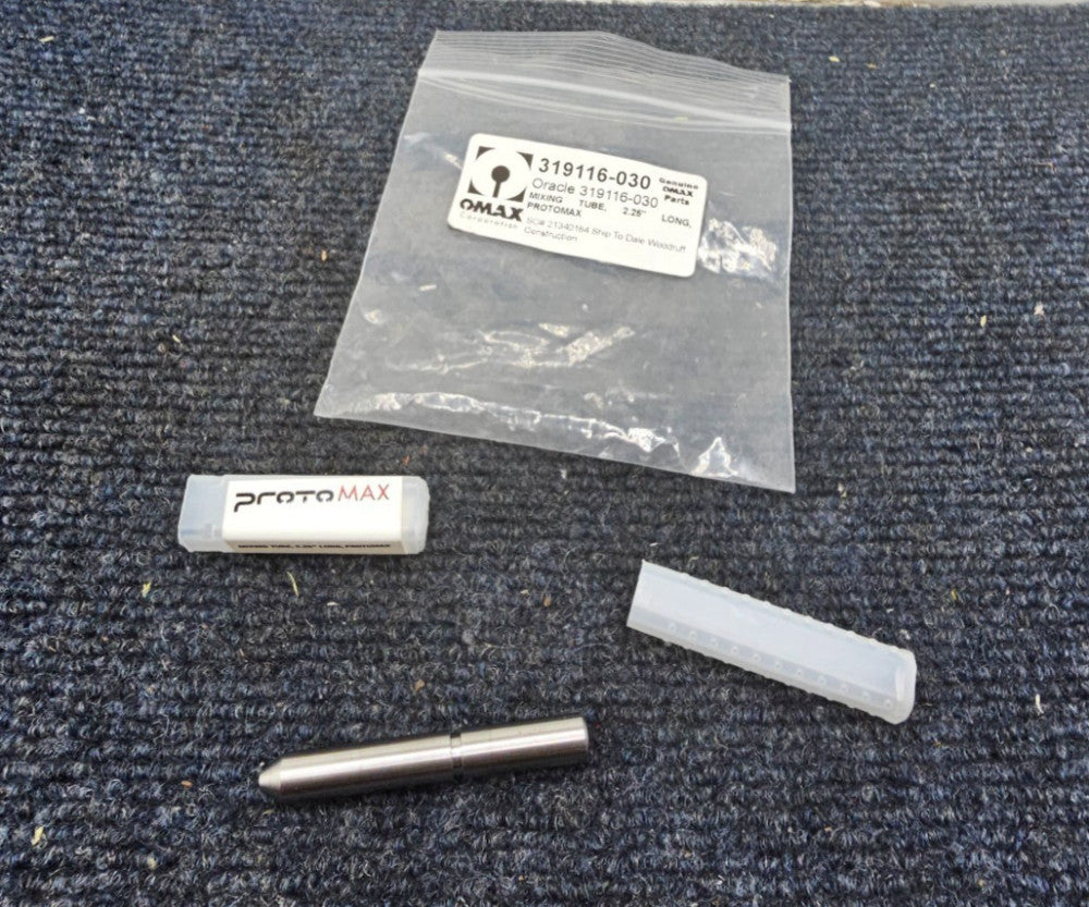 Omax 319116-030: Waterjet Abrasive Nozzle Mixing Focusing Tube 2.25" Long