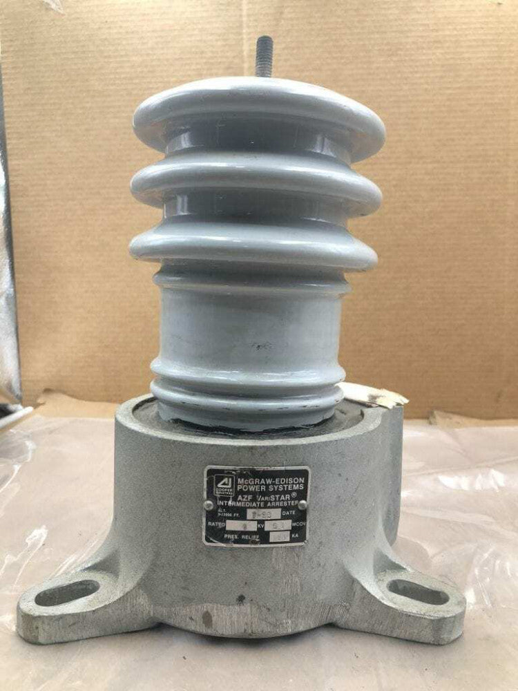 McGRAW-EDISON / AZF Varistar Porcelain Intermediate Arrester 6kV 5.1mcov 16.1KA