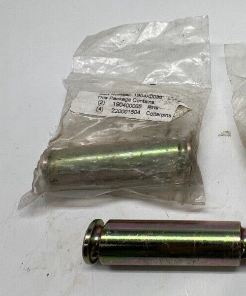 QTY 2 Hydraulic Cylinder Clevis Pin 190400035 W/ 4 Cotterpin 220001504 1904K0035