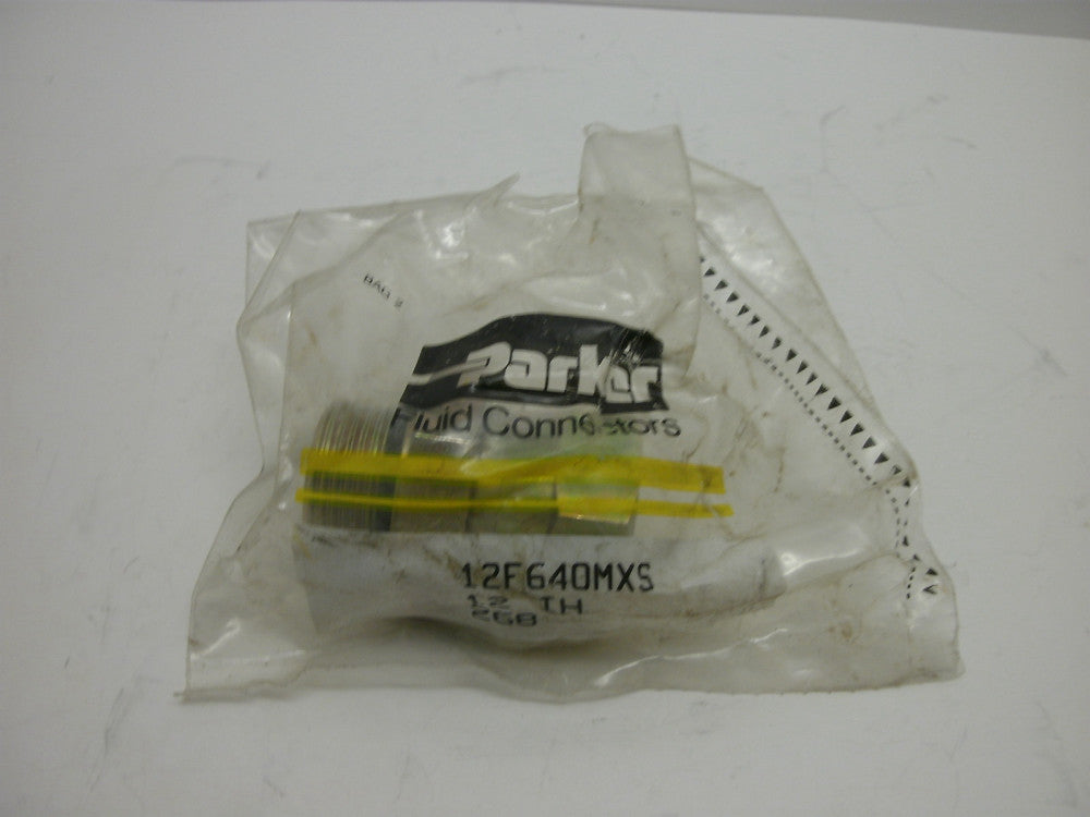 PARKER 12F640MXS FLUID CONNECTOR STRAIGHT SWIVEL NEW IN BAG