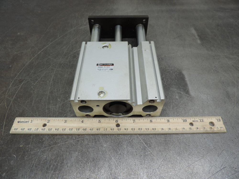 SMC MGQM40-75-XC18 Compact Linear Slide Pneumatic Air Cylinder Used
