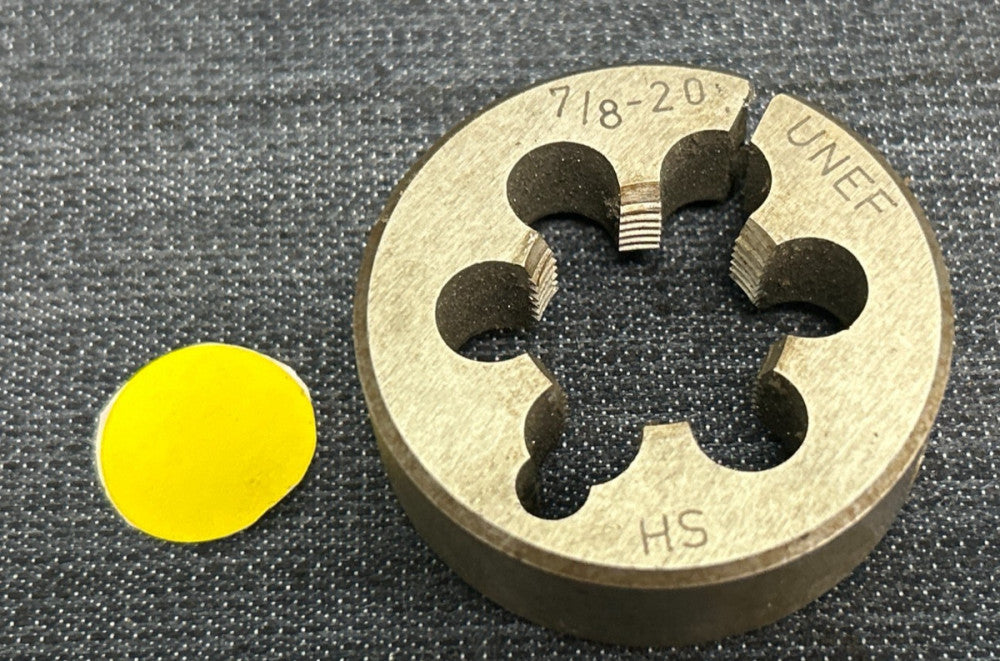 UNBRANDED ADJUSTABLE HS THREADING  DIE  7/8" - 20 UNEF