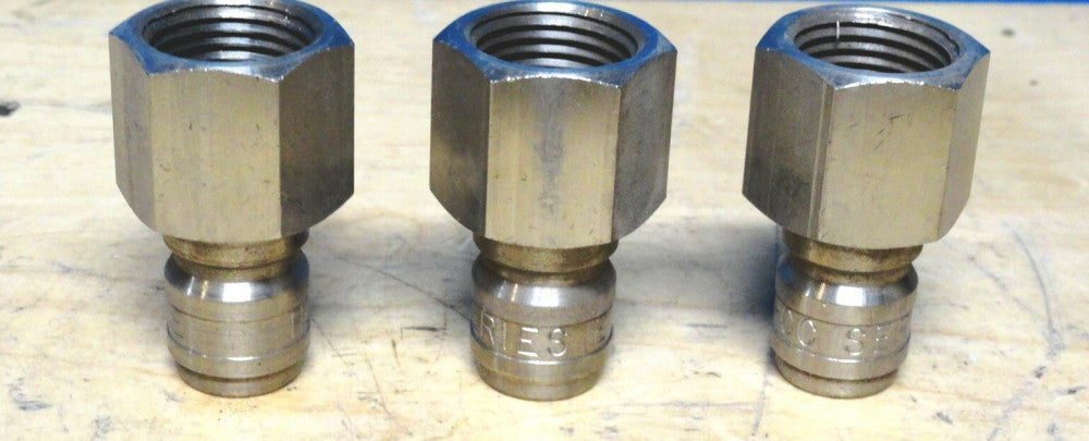 (3pcs) PCC - Quick Coupler D 1/2" FPT, 800PSI STAINLESS STEEL (HIGHEST QUALITY)