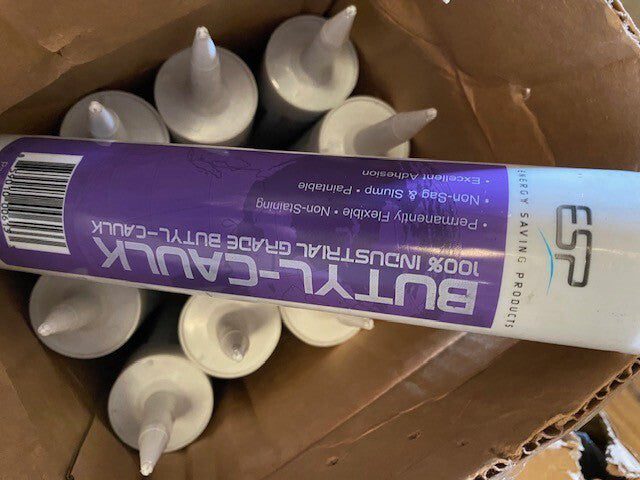 (10 PACK) ESP Butyl Caulk Gray  7757GC, 100% Industrial Grade