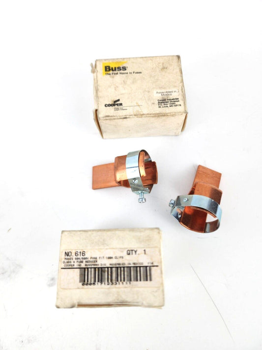 2pcs Buss 616 60A /600V Fuse Fit 100A Clips Class H Fuse Buss Reducer
