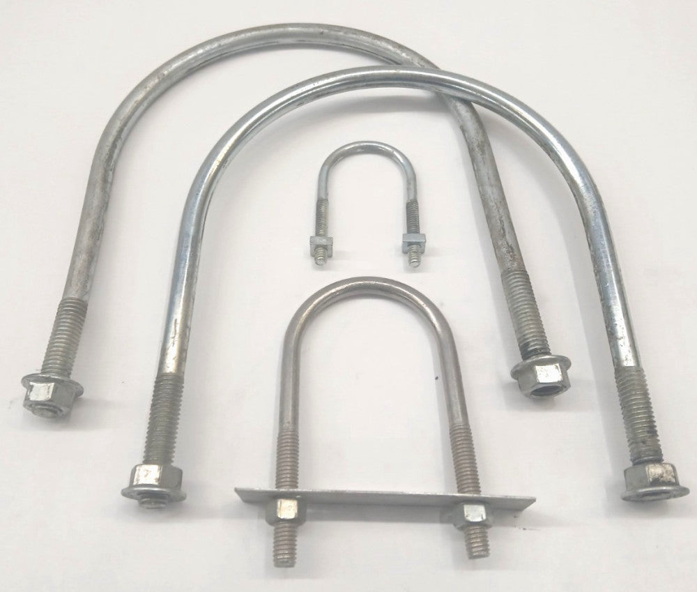 U-BOLTS ASSORTED LOT OF 4