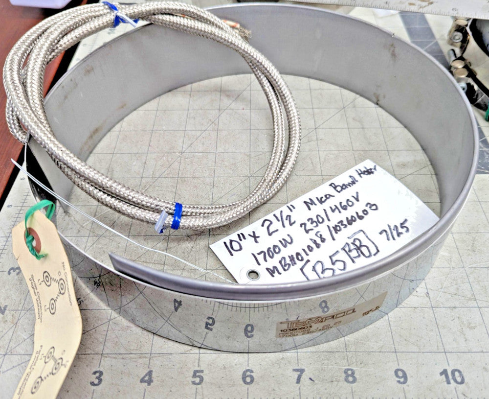 10” x 2 ½” Mica Band Heater 1700W 230/460V Tempco  MBH01088 / 10360603   [B5BB]