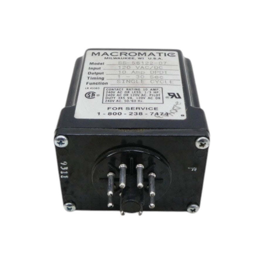 MACROMATIC SS-56122-07 120VAC/DC 10A 1-30S NSNP