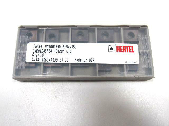 Pack Of 10 LNEQ1245 HC420M Carbide Milling Inserts NEW