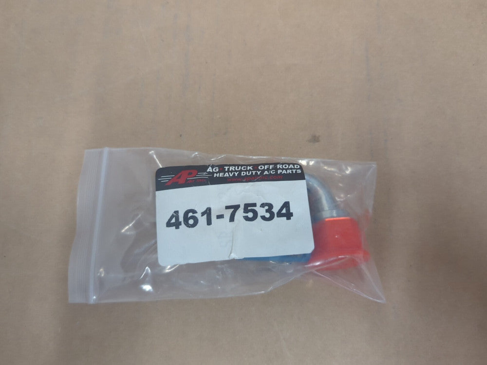 Lot of 2 - 461-7534 AP Air Inc Burgaclip 90 Degree #8 Female O-Ring