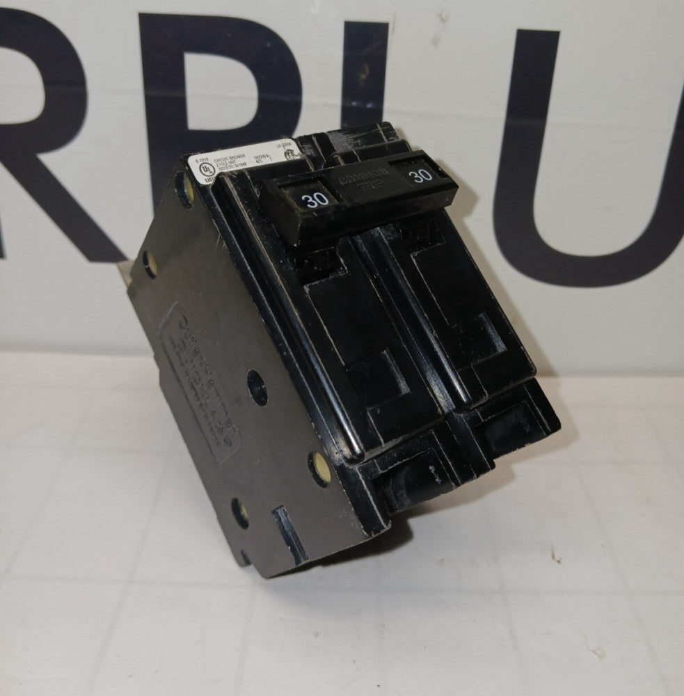 EATON 30 AMP QUICKLAG BOLT-ON CIRCUIT BREAKER 2 POLE 120/240 VAC  QBHW2030